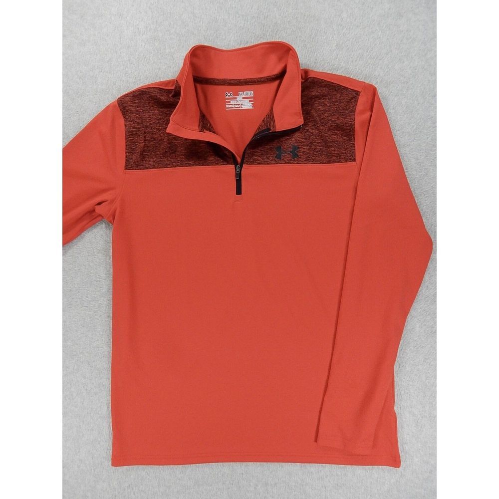 Under Armor‎ HEAT GEAR 1/2 Zip Light Pullover (Boy's Youth XL) Red/Black